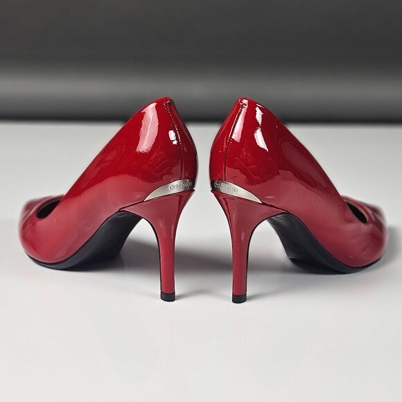 Calvin Klein Women's Gayle 2 Pump Red Shiny - Picture 4 of 16